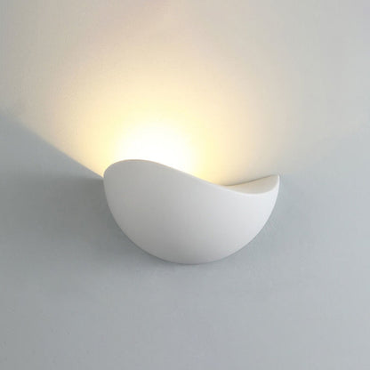 Minimalist Half Moon Circle Aluminum LED Wall Sconce Lamp