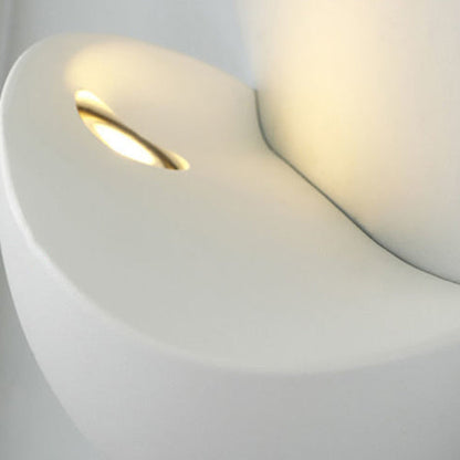 Minimalist Half Moon Circle Aluminum LED Wall Sconce Lamp