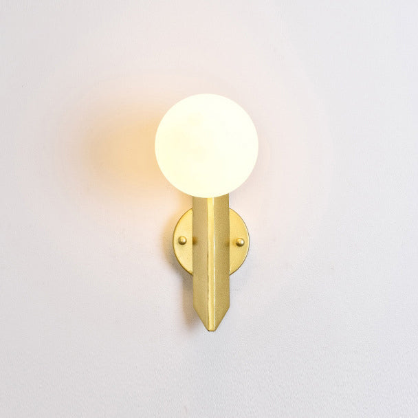 Scandinavian Strip Iron Glass 1-Light Wall Sconce Lamp