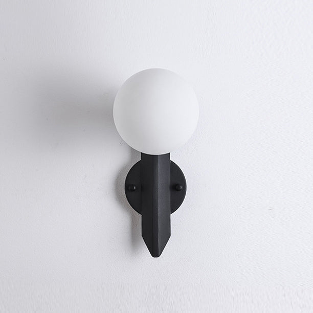 Scandinavian Strip Iron Glass 1-Light Wall Sconce Lamp