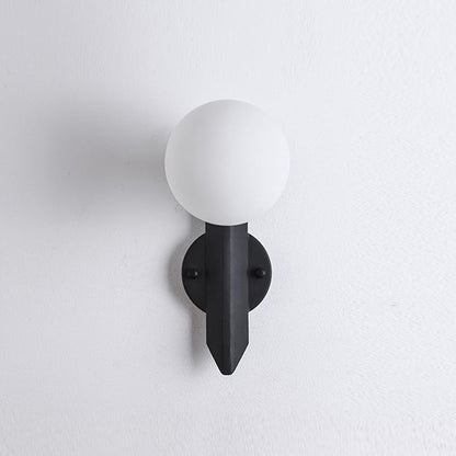 Scandinavian Strip Iron Glass 1-Light Wall Sconce Lamp