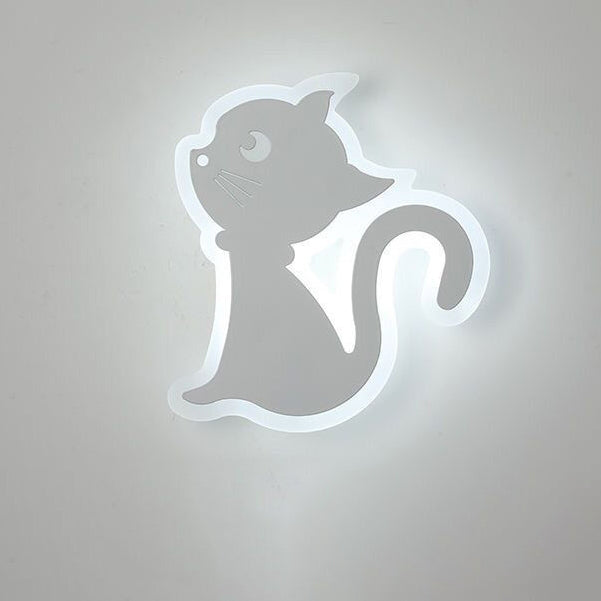 Creative Acrylic Cat Design Iron LED Wall Sconce Lamp