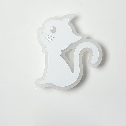 Creative Acrylic Cat Design Iron LED Wall Sconce Lamp