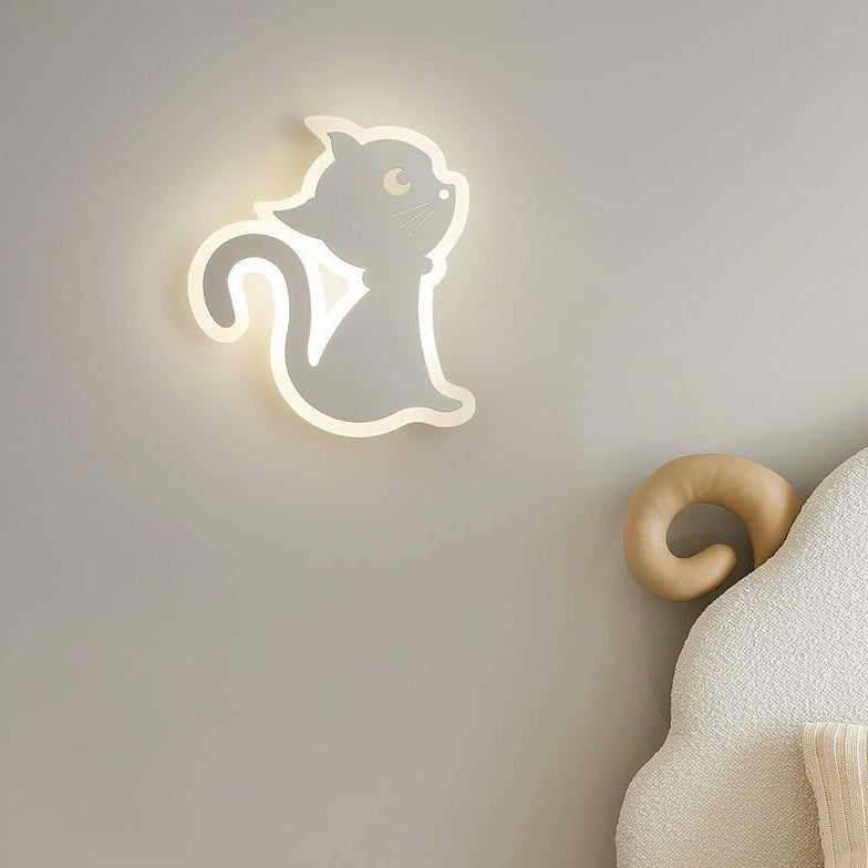 Creative Acrylic Cat Design Iron LED Wall Sconce Lamp