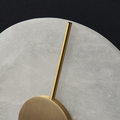Scandinavian Copper Marble Round Oval LED Wall Sconce Lamp