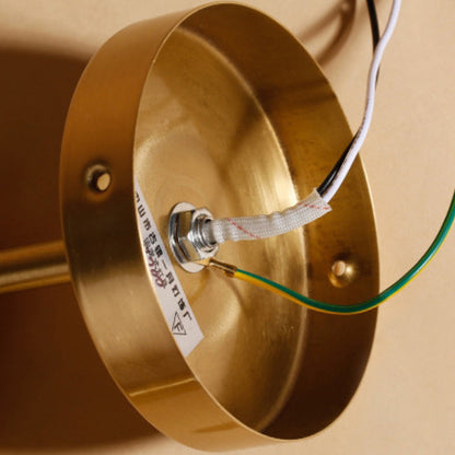 Copper Fabric Cylinder 1/2 Light Wall Sconce Lamp