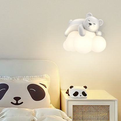 Nordic Kids Resin PE Bear Rabbit LED Wall Sconce Lamp