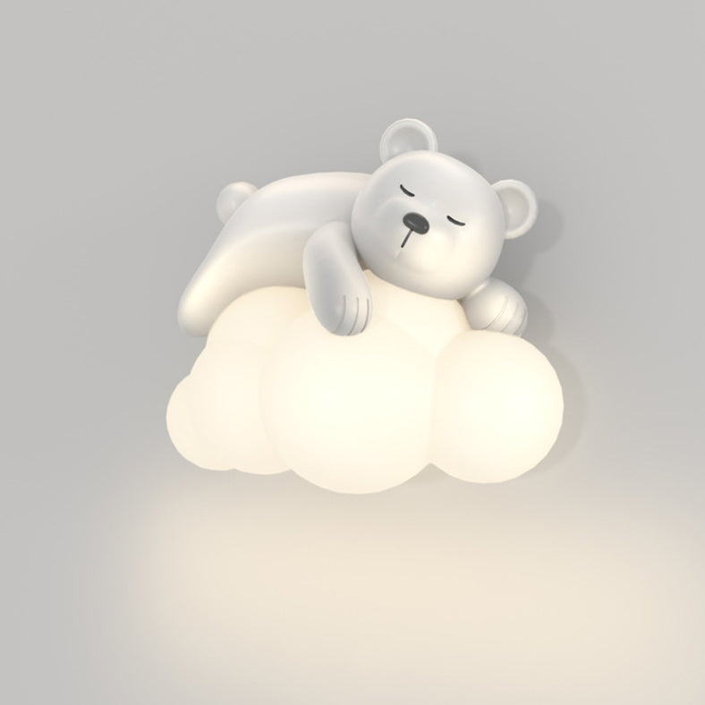 Nordic Kids Resin PE Bear Rabbit LED Wall Sconce Lamp