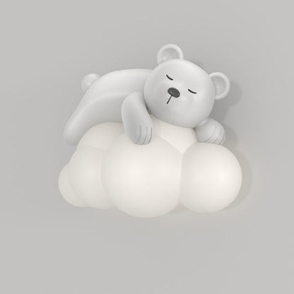 Nordic Kids Resin PE Bear Rabbit LED Wall Sconce Lamp