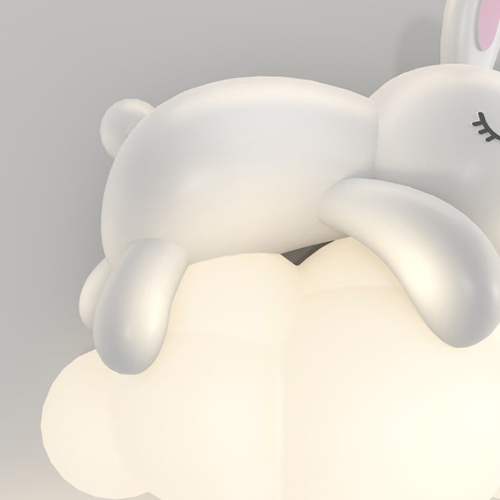 Nordic Kids Resin PE Bear Rabbit LED Wall Sconce Lamp