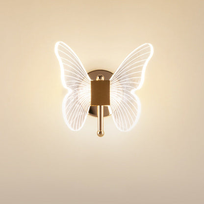 Metal Morning Glory Maple Leaf LED Wall Sconce Lamp