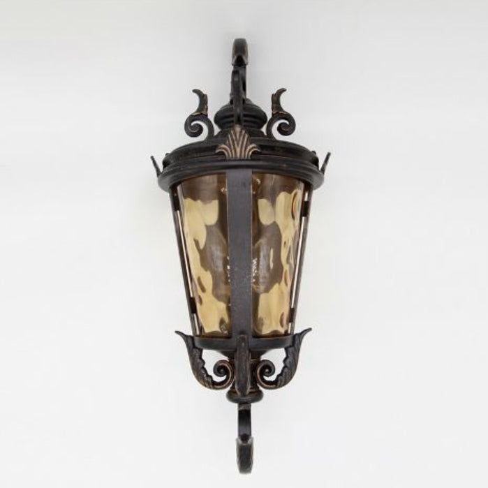 Waterproof Aluminum Glass Cylinder 1-Light Wall Sconce Lamp