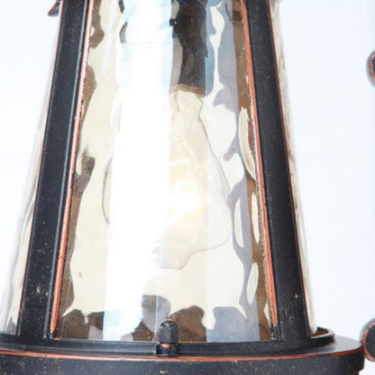 Waterproof Aluminum Glass Cylinder 1-Light Wall Sconce Lamp