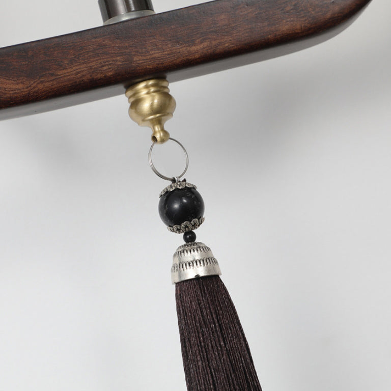 Chinese Rectangular Cylinder Deer 1-Light Wall Sconce Lamp