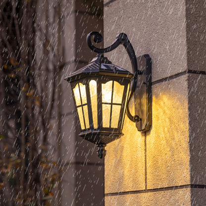 Farmhouse Aluminum Glass 1-Light Outdoor Wall Sconce Lamp