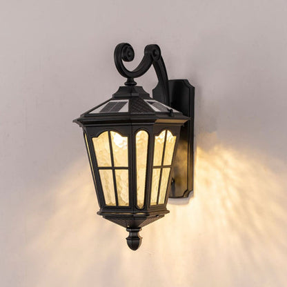 Farmhouse Aluminum Glass 1-Light Outdoor Wall Sconce Lamp