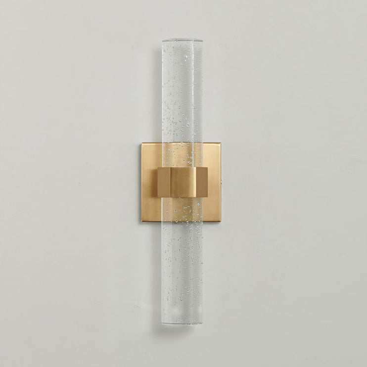 Luxury Hardware Crystal Strip Column LED Wall Sconce Lamp