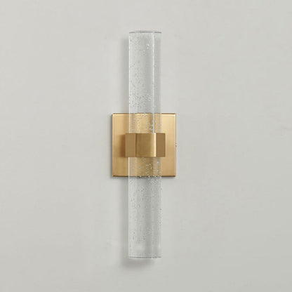 Luxury Hardware Crystal Strip Column LED Wall Sconce Lamp