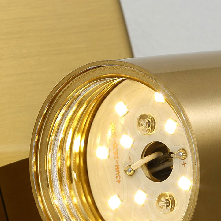Luxury Hardware Crystal Strip Column LED Wall Sconce Lamp