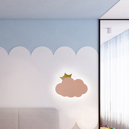Creative Crown Clouds Iron LED Wall Sconce Lamp