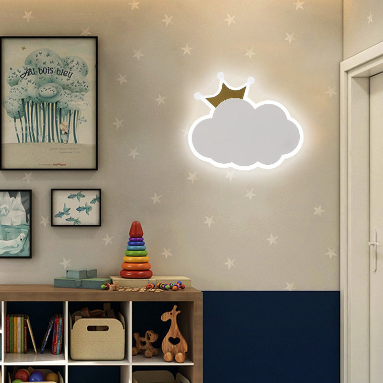 Creative Crown Clouds Iron LED Wall Sconce Lamp