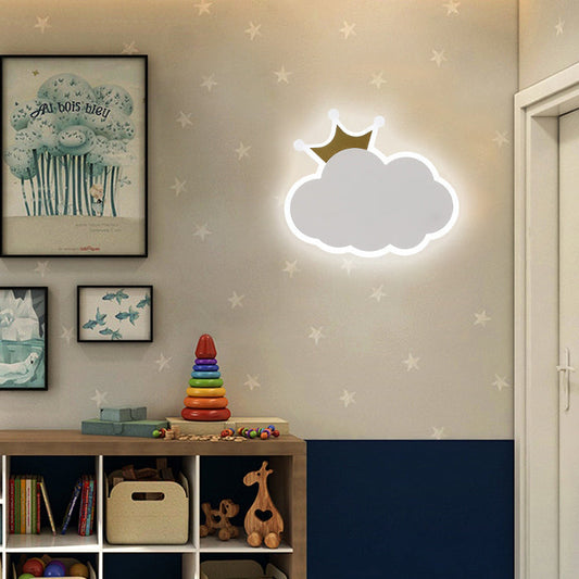 Creative Crown Clouds Iron LED Wall Sconce Lamp