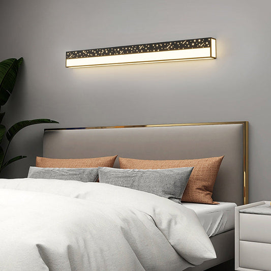 Minimalist Rectangle Iron Acrylic LED Wall Sconce Lamp