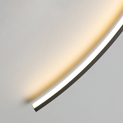 Curved Spherical Iron Silicone LED Wall Sconce Lamp