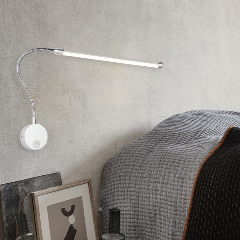 Modern Simplicity Aluminum PC Strip LED Wall Sconce Lamp