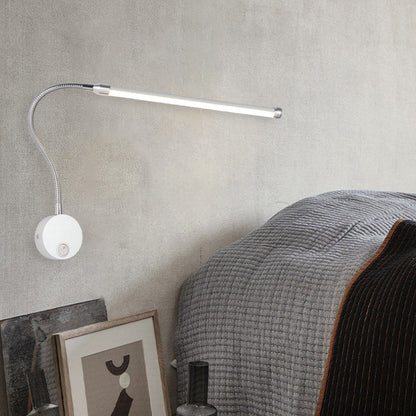 Modern Simplicity Aluminum PC Strip LED Wall Sconce Lamp