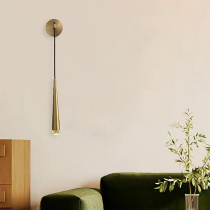 Iron Strip Ball Strip Cylinder 1-Light Wall Sconce Lamp