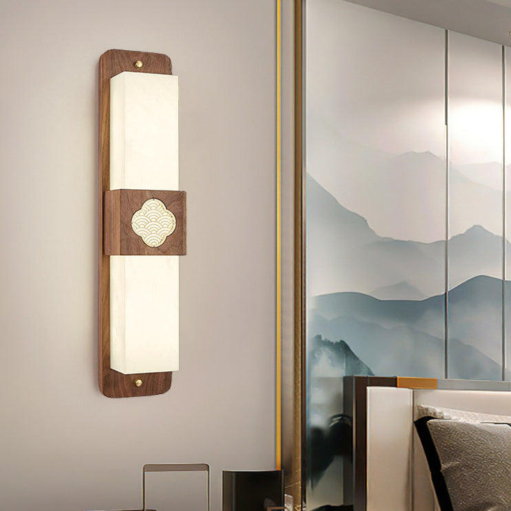 Chinese Acrylic Rectangular Cloud LED Wall Sconce Lamp