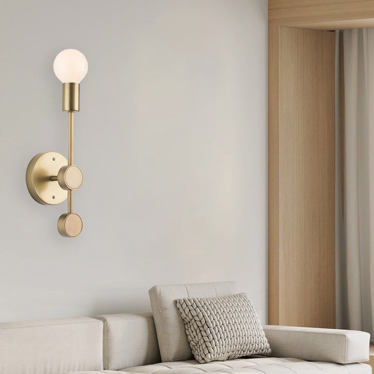 Minimalist Aluminum Glass Ball 1-Light Wall Sconce Lamp