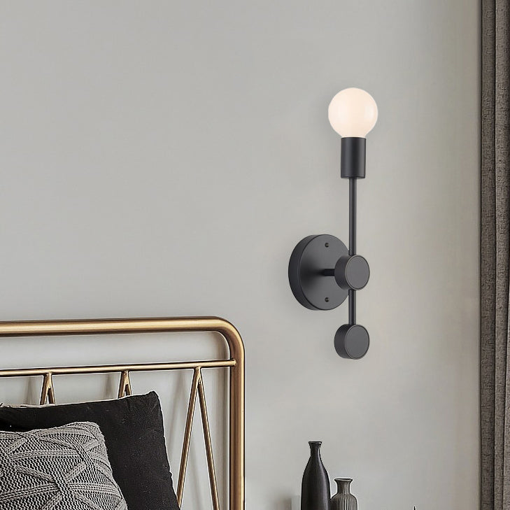 Minimalist Aluminum Glass Ball 1-Light Wall Sconce Lamp