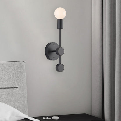 Minimalist Aluminum Glass Ball 1-Light Wall Sconce Lamp