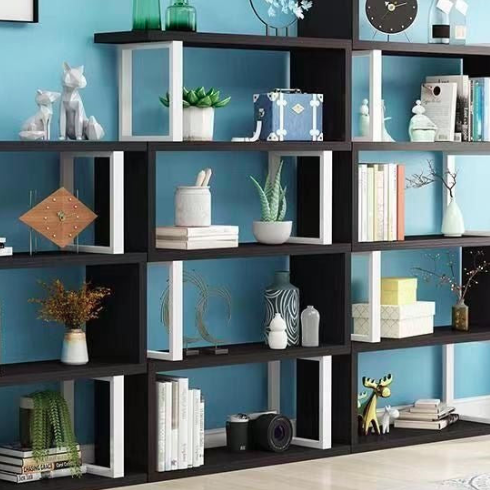 Contemporary Geometric Bookshelf