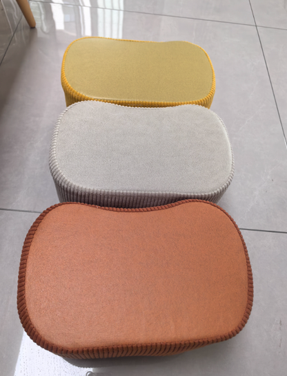 Contemporary Fabric Footstool