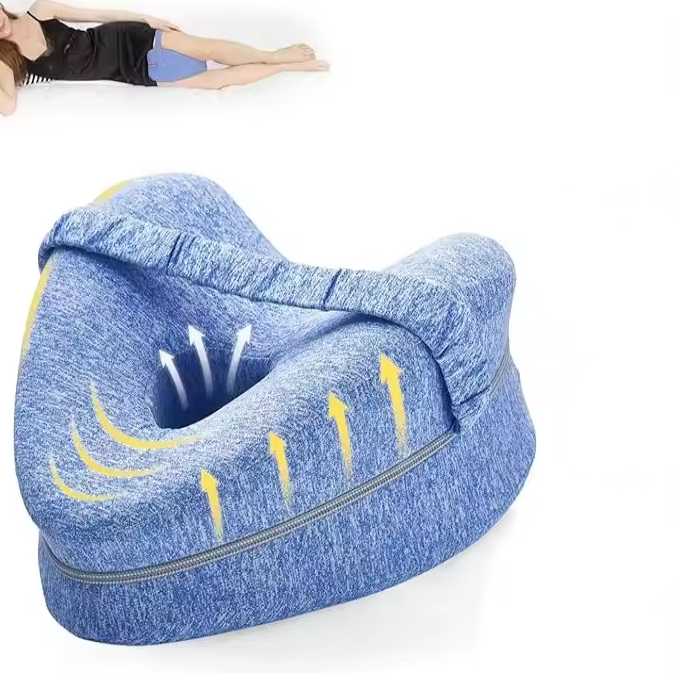 Memory Foam Leg Pillow with Strap