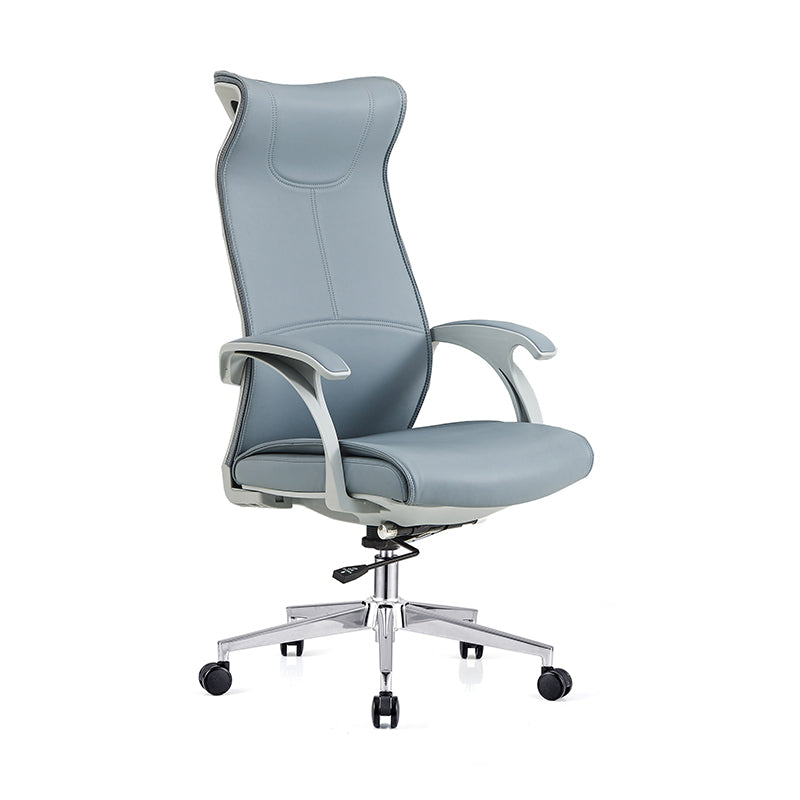 Executive High-Back Leather Office Chair
