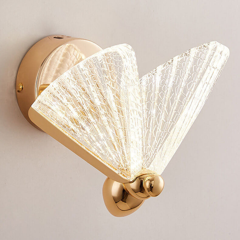 Creative Zinc Alloy Acrylic Butterfly LED Wall Sconce Lamp