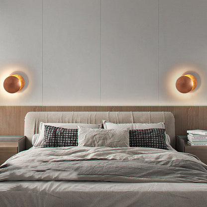 Modern Simplicity Alloy Round LED Wall Sconce Lamp