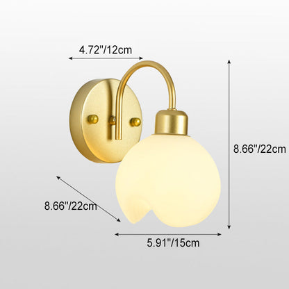 Modern Simplicity Iron ABS Flower 1-Light Wall Sconce Lamp