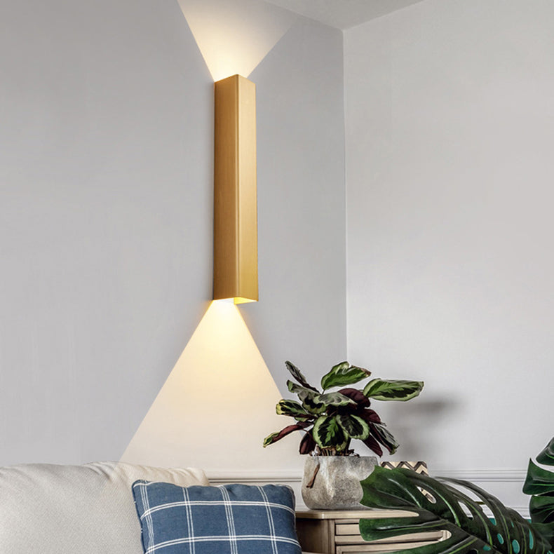 Modern Minimalist Rectangular Aluminum LED Wall Sconce Lamp