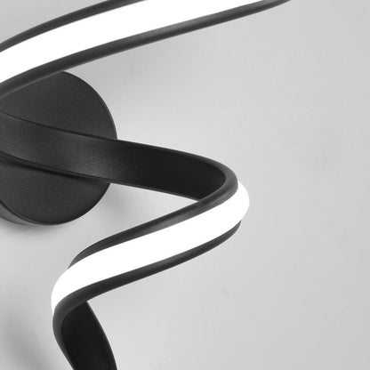 Spiral Iron Aluminium Silicone LED Wall Sconce Lamp