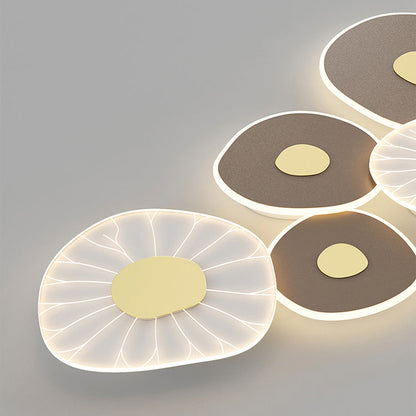 Luxury Lotus Leaf Design Iron Acrylic LED Wall Sconce Lamp