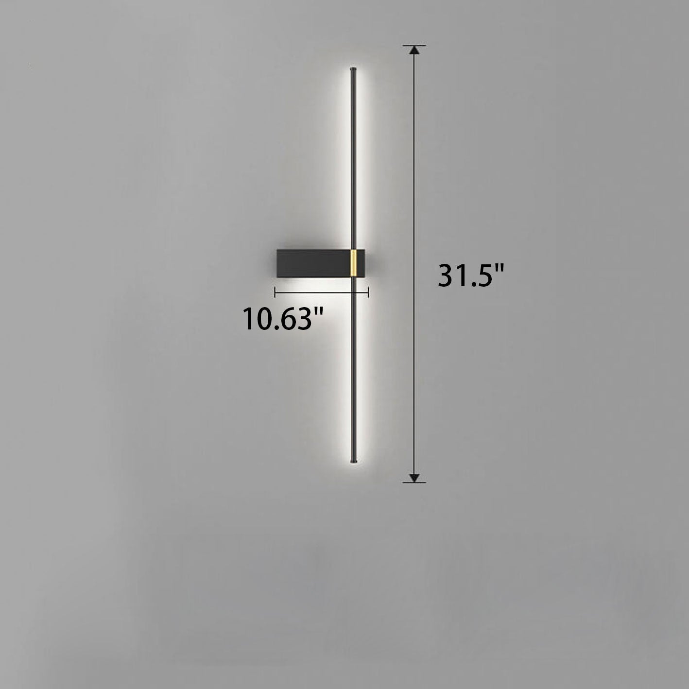 Minimalist Long Line Iron Acrylic LED Wall Sconce Lamp