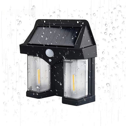 Solar Waterproof Human Sensor LED Wall Sconce Lamp