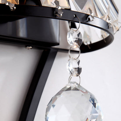 Dazzling Sheet Shade Hardware 2-Light Wall Sconce Lamp
