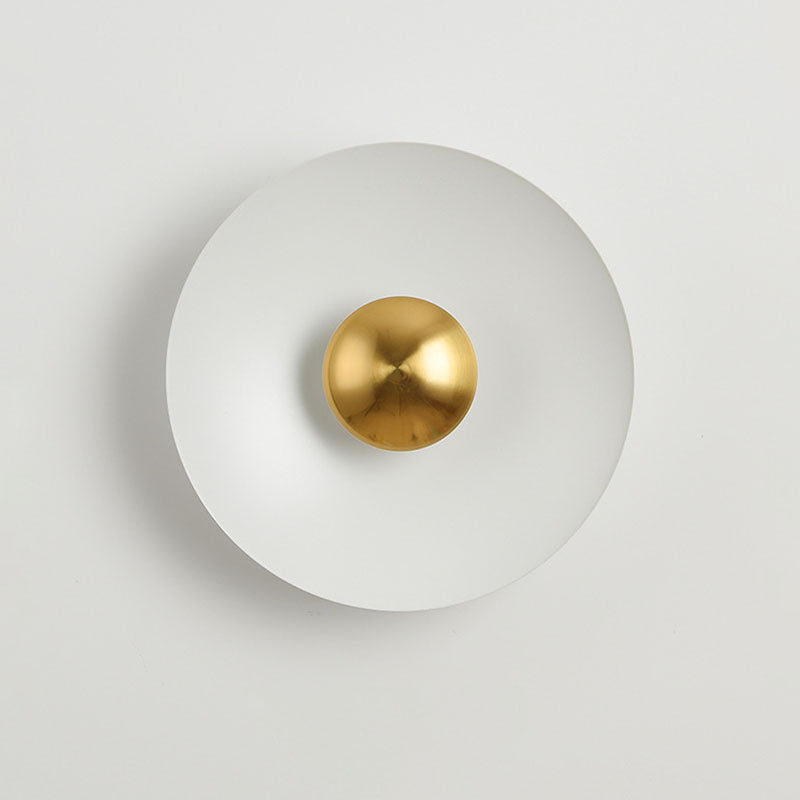 Macaron Flying Saucer Hardware LED Wall Sconce Lamp