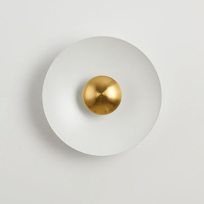 Macaron Flying Saucer Hardware LED Wall Sconce Lamp
